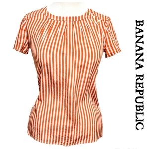 Banana Republic Silk Striped Blouse